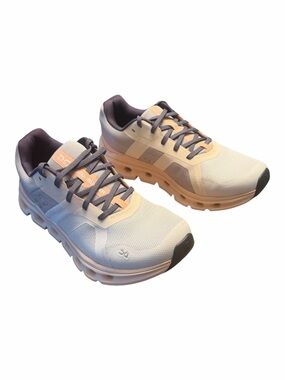 On Running Cloudrunner 2 Sneakers Women’s 7.5 Gray Beige Blush Running Shoes New